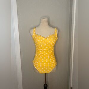 Joyaria Yellow Polka Dot Swimsuit